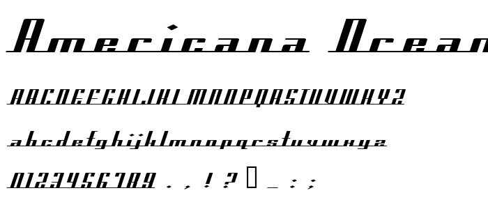 Americana Dreams Expanded font